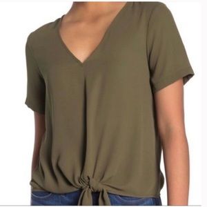 Madewell Novel Tie-Front Top .